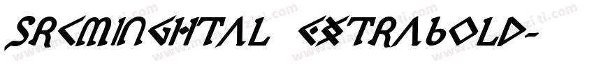 SrcMingItal ExtraBold字体转换